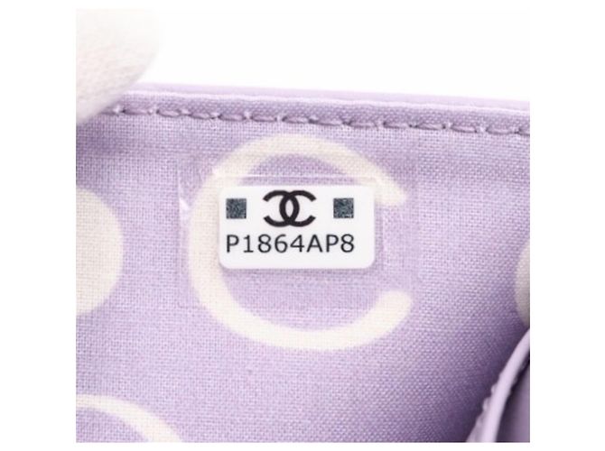 Cartera tríptico de cuero morado y blanco Christian Dior Púrpura - vista 14