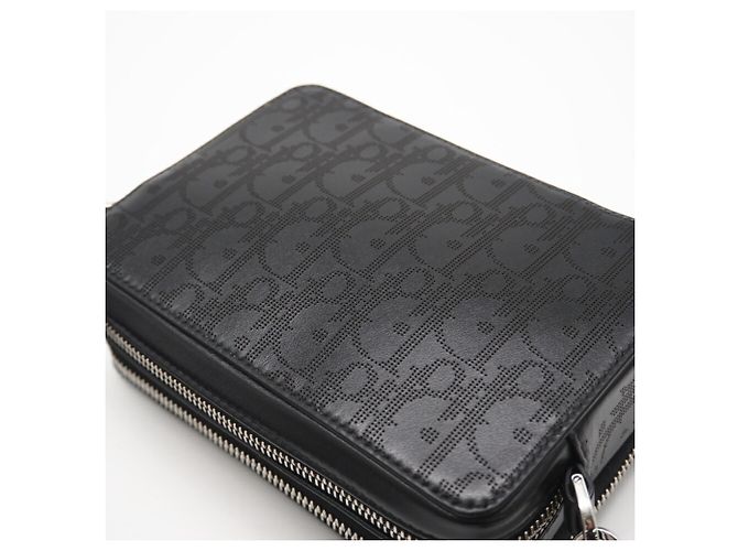 Bolso de Hombro de Cuero Dior Oblique Galaxy de Christian Dior Negro - vista 3