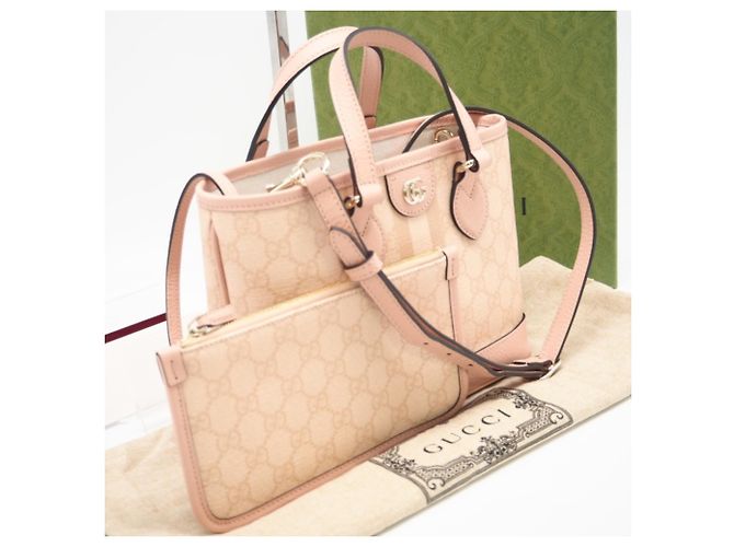 GUCCI GG Supreme Ophidia Piccola Tote Beige - vista 2