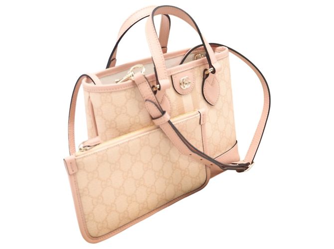 GUCCI GG Supreme Ophidia Piccola Tote Beige - vista 3