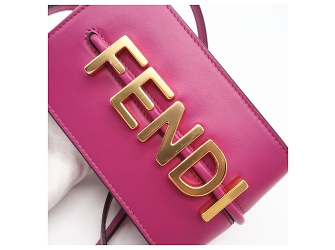 Fendi Graphy Schulter-Handytasche Pink - Ansicht 4