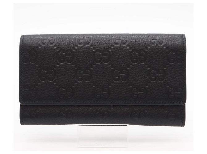 GUCCI GG Emblem Continental Wallet Black - view 2