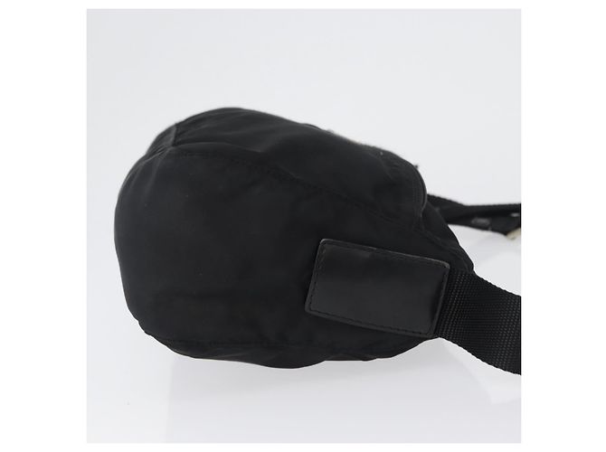 Prada Front Zip Tessuto Medium Nero - vista 3