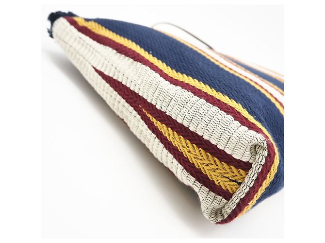 GUCCI Embroidered Canvas Large Pouch Multiple colors Navy blue - view 7