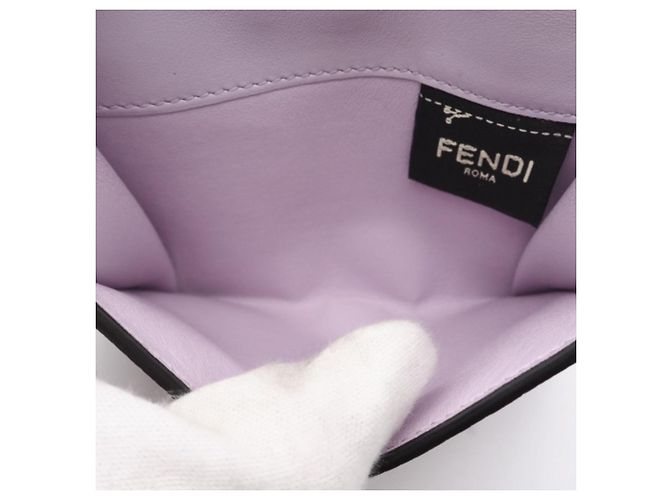 Billetera compacta Selleria de cuero Peekaboo de Fendi Rosa - vista 12