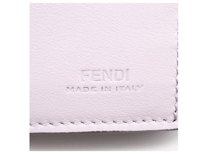 Billetera compacta Selleria de cuero Peekaboo de Fendi Rosa - vista 13