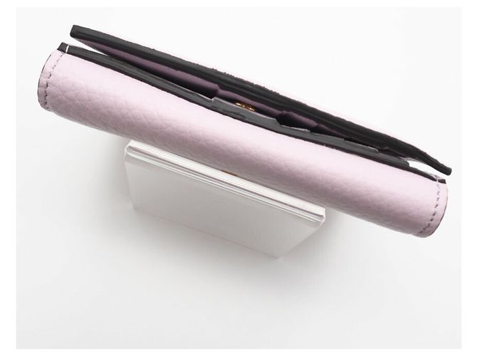 Billetera compacta Selleria de cuero Peekaboo de Fendi Rosa - vista 5