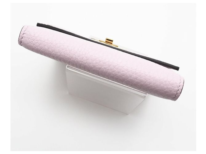 Billetera compacta Selleria de cuero Peekaboo de Fendi Rosa - vista 6