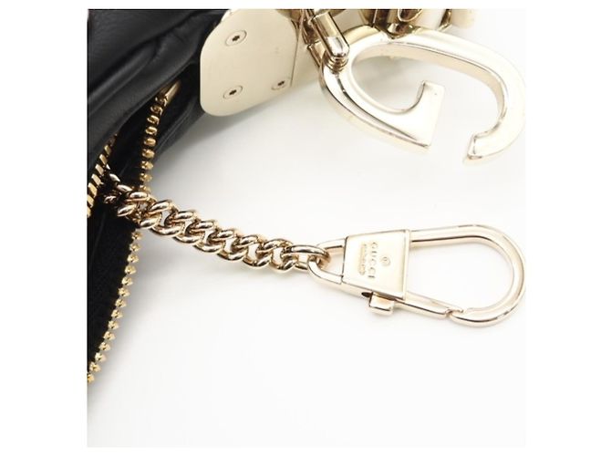 Borsa a spalla mini 2 in 1 in pelle con borchie Gucci Nero - vista 10