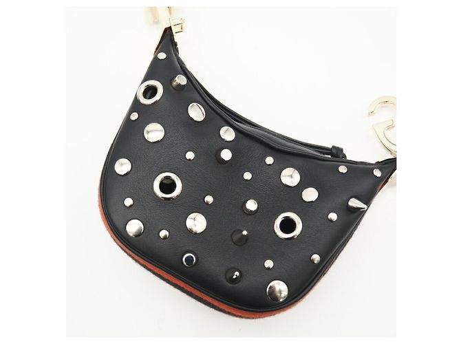 Borsa a spalla mini 2 in 1 in pelle con borchie Gucci Nero - vista 4