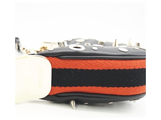 Borsa a spalla mini 2 in 1 in pelle con borchie Gucci Nero - vista 8