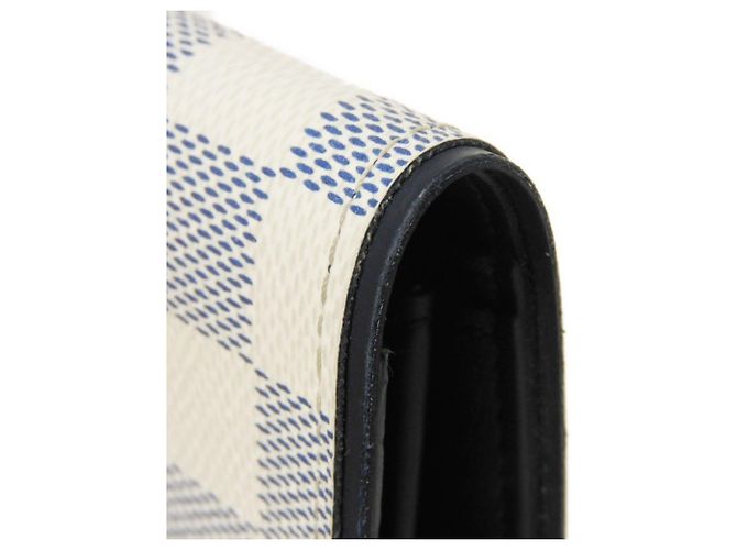 Portafoglio Lungo Louis Vuitton Brazza Bianco Blu navy - vista 21