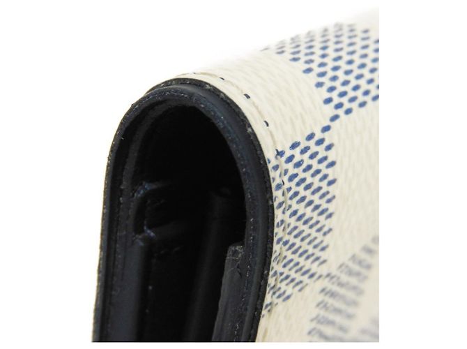 Portafoglio Lungo Louis Vuitton Brazza Bianco Blu navy - vista 22