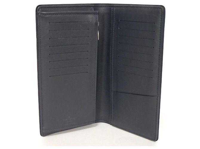 Portafoglio Lungo Louis Vuitton Brazza Bianco Blu navy - vista 5
