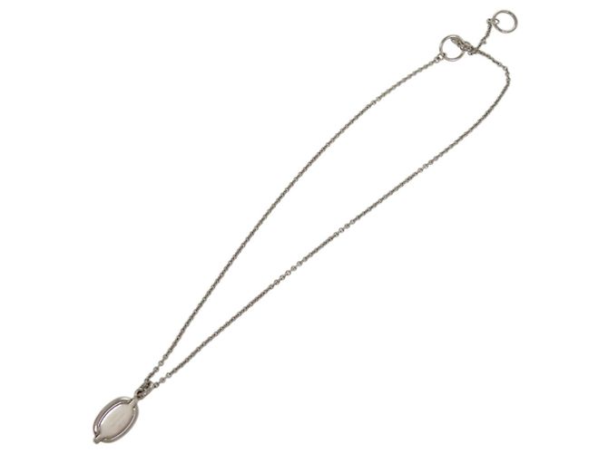 Collier Pendentif Hermès Mini Maillon PM Argenté - vue 5