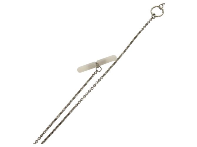 Collier Pendentif Hermès Mini Maillon PM Argenté - vue 7