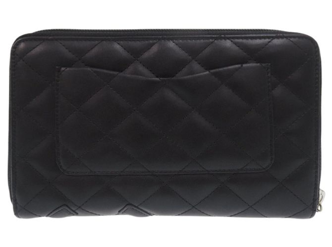 Billetera bi-fold Chanel Cambon Line Negro Rosa - vista 2