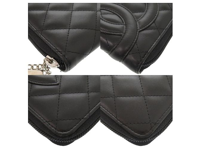 Billetera bi-fold Chanel Cambon Line Negro Rosa - vista 6