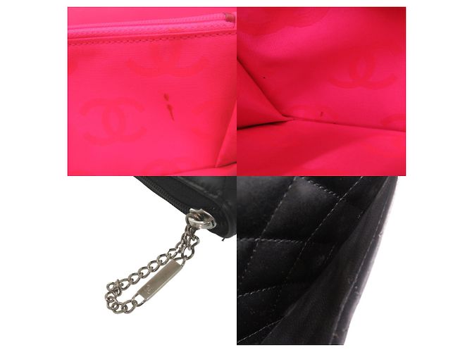 Billetera bi-fold Chanel Cambon Line Negro Rosa - vista 8