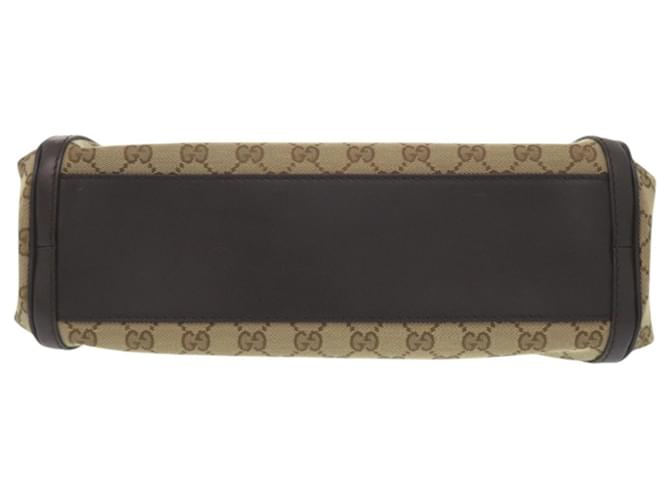 Borsa a spalla Gucci Beige Marrone scuro - vista 3
