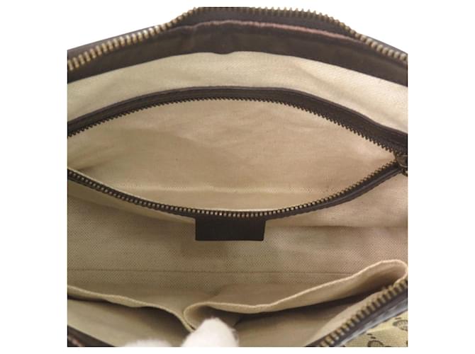Borsa a spalla Gucci Beige Marrone scuro - vista 5