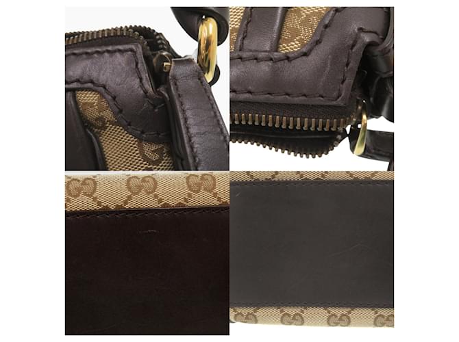 Borsa a spalla Gucci Beige Marrone scuro - vista 7