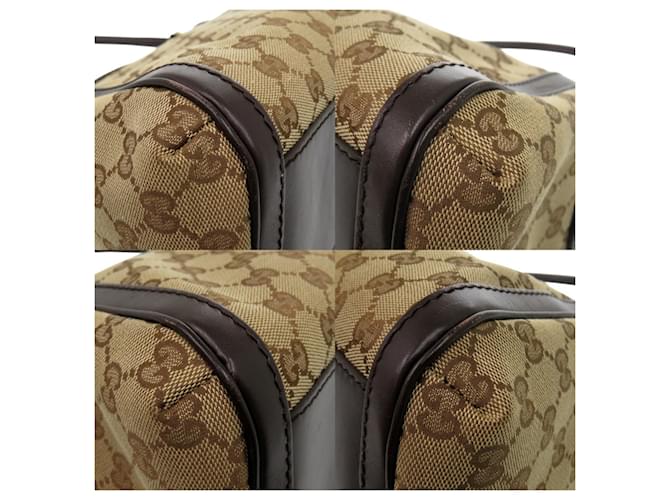 Borsa a spalla Gucci Beige Marrone scuro - vista 9