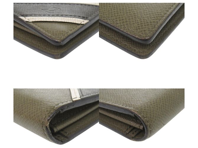 Portafoglio Lungo Brazza Taiga di Louis Vuitton Cachi - vista 4