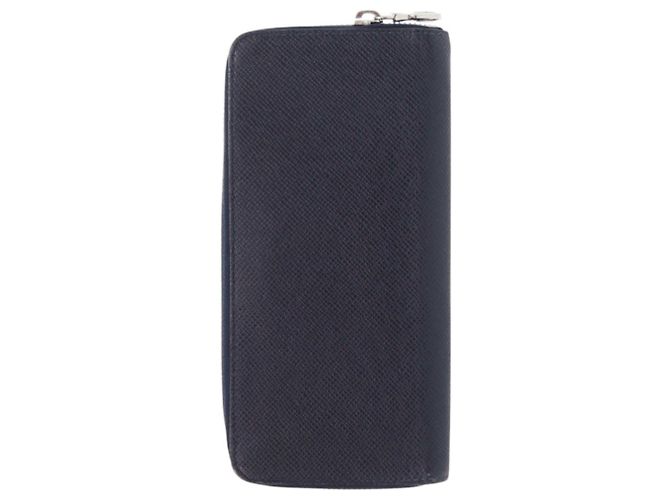 Louis Vuitton Navy Taiga Leather Long Wallet Navy blue - view 3