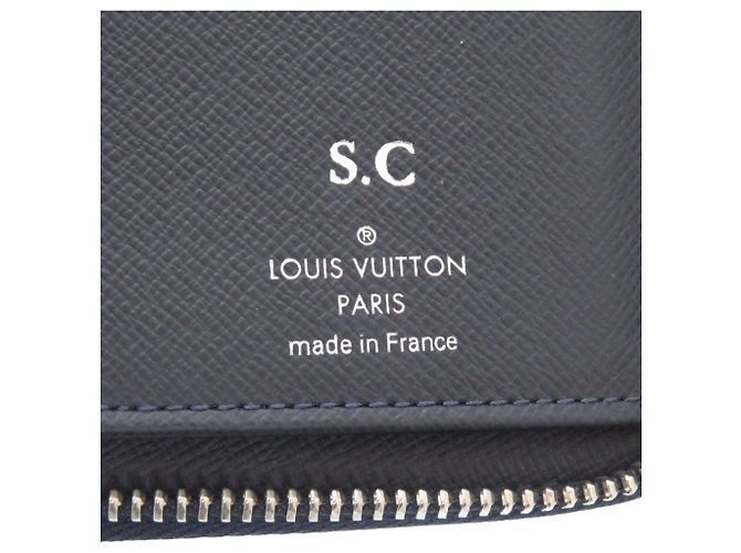 Louis Vuitton Navy Taiga Leather Long Wallet Navy blue - view 9