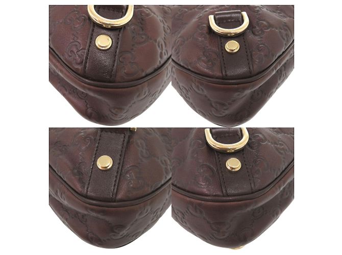 Borsa a Spalla in Pelle Guccissima Abbey di Gucci Marrone - vista 5
