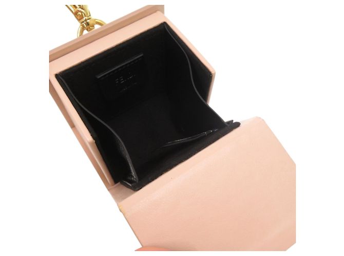Fendi Mini Box Leder-Schlüsselanhänger Pink Golden - Ansicht 6