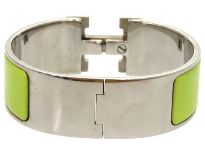 Bracciale in metallo verde Click-Clack di Hermès Argento - vista 2