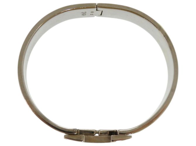 Bracciale in metallo verde Click-Clack di Hermès Argento - vista 3