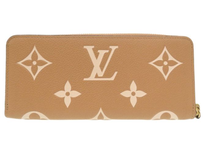 Cartera Larga Clemence de Louis Vuitton Beige - vista 2