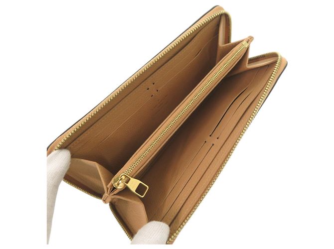 Cartera Larga Clemence de Louis Vuitton Beige - vista 4
