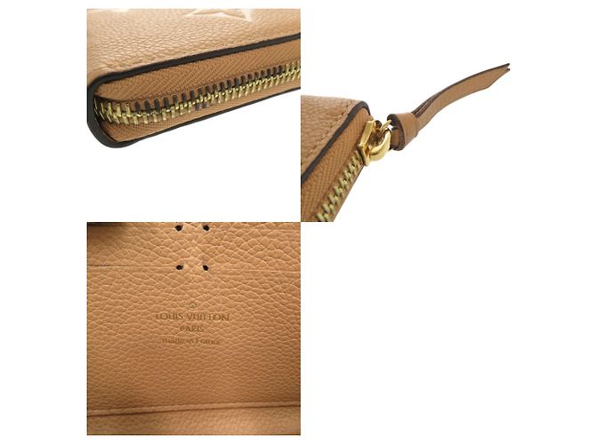 Cartera Larga Clemence de Louis Vuitton Beige - vista 6