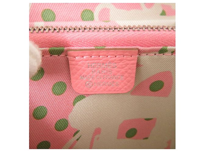 Monedero compacto Azap Silkin de Hermès Rosa - vista 8