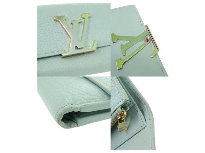 Cartera Compacta Capucines de Louis Vuitton Azul - vista 8