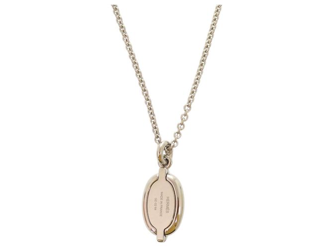 Collar Hermès Mini Maillon PM Plata Crudo - vista 3