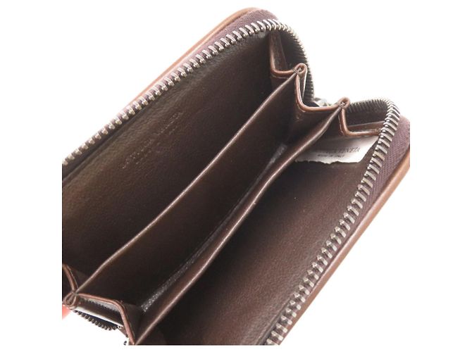 Monedero de cuero Bottega Veneta Castaño - vista 4