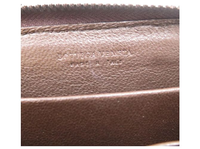 Monedero de cuero Bottega Veneta Castaño - vista 5