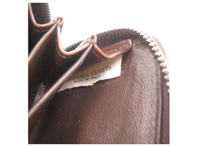 Monedero de cuero Bottega Veneta Castaño - vista 6