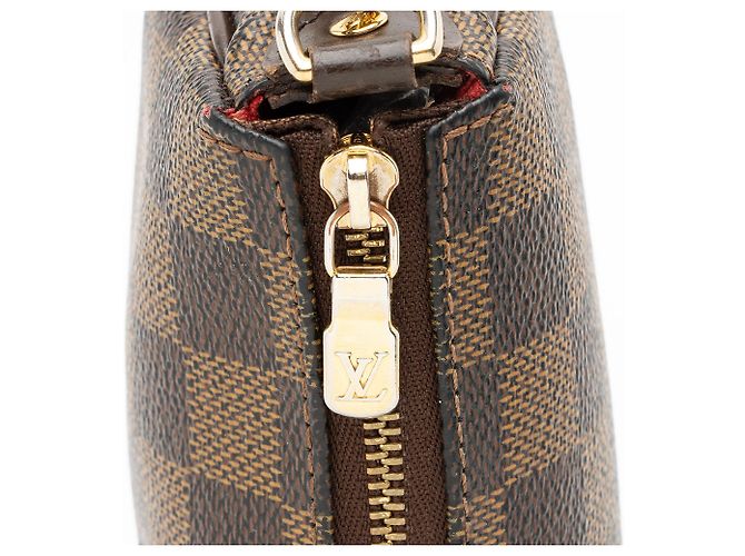 Clutch Eva Damier Ebene Louis Vuitton Castaño - vista 10