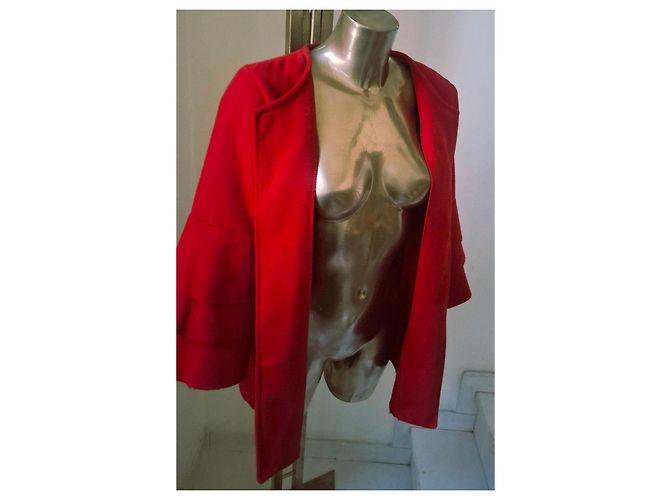 Autre Marque Chaqueta roja con mangas acampanadas - vista 13
