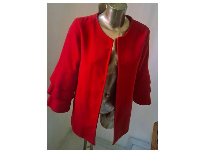 Autre Marque Chaqueta roja con mangas acampanadas - vista 14
