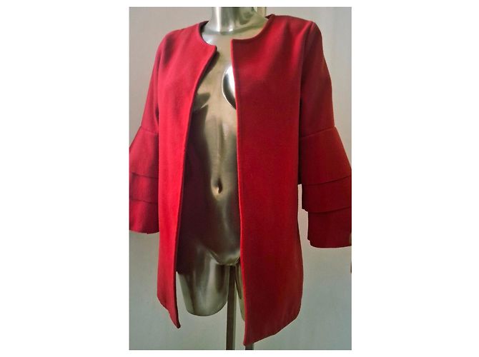 Autre Marque Chaqueta roja con mangas acampanadas - vista 5