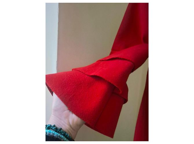 Autre Marque Chaqueta roja con mangas acampanadas - vista 6