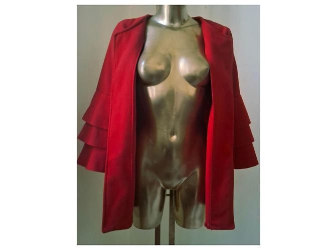 Autre Marque Chaqueta roja con mangas acampanadas - vista 8