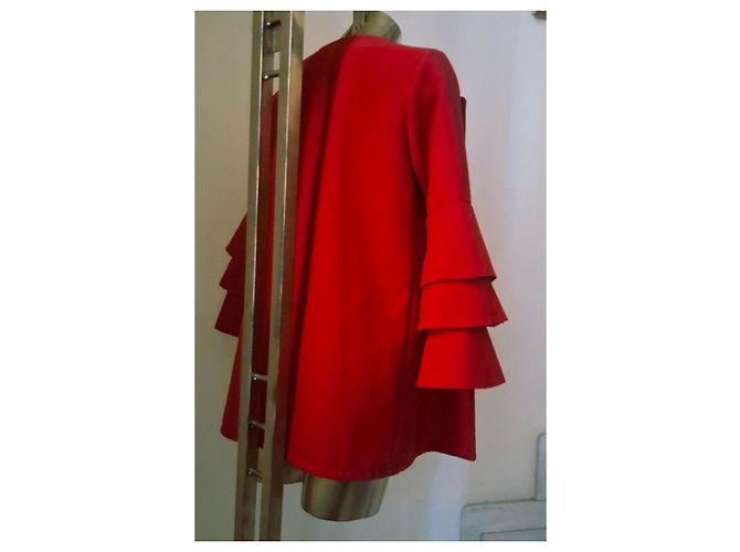 Autre Marque Chaqueta roja con mangas acampanadas - vista 9